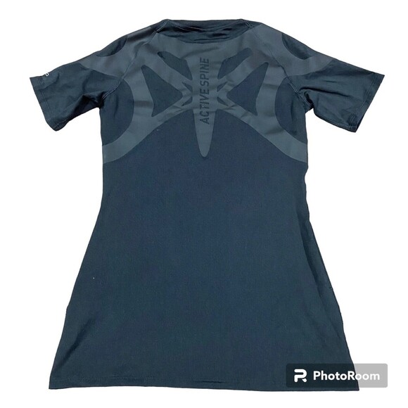 ODLO Women’s Black Performance Active Spine Short Sleeve Top Size Medium - Picture 2 of 5
